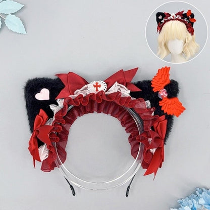 Ear Kitty Color 4 Kei Lace Options KC Trim Jirai Details Bowknot