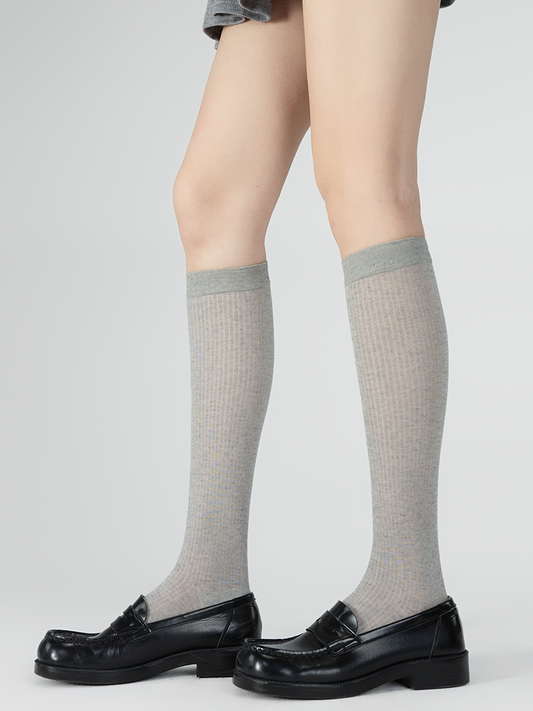 Socks Minimalist Striped Colors Calf Vertical Pattern 4