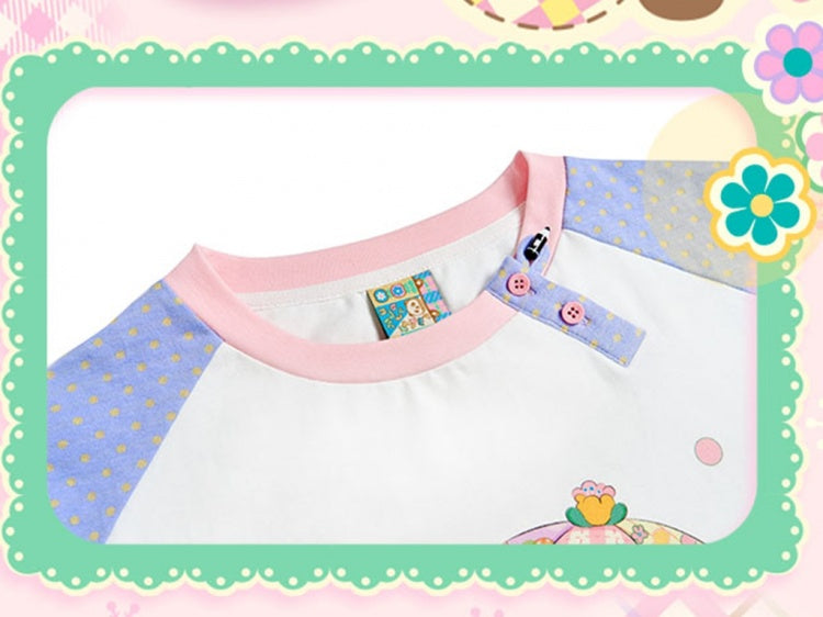 Weißes T-Shirt mit Panda-Print