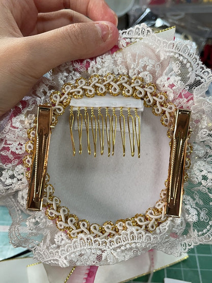 Beaded Hat Options Crown Decorated 3 Mini Floral Design