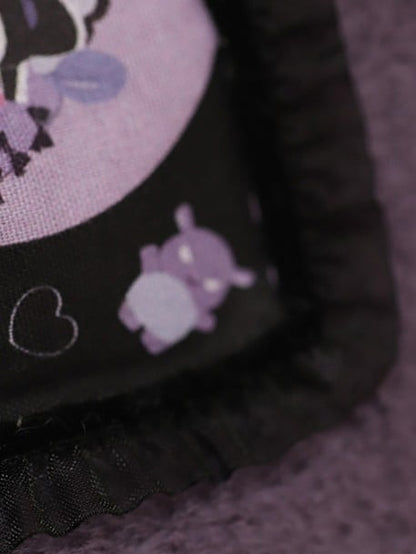 Sweet-Edgy Purple Bag Tote Lolita Cartoon Plush Print