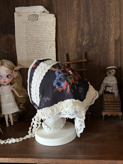 Berry-Themed Triangle Scarf in Four Summer Shades - Zoncel