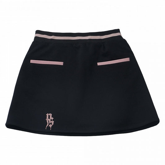 Black Embroidered Skirt