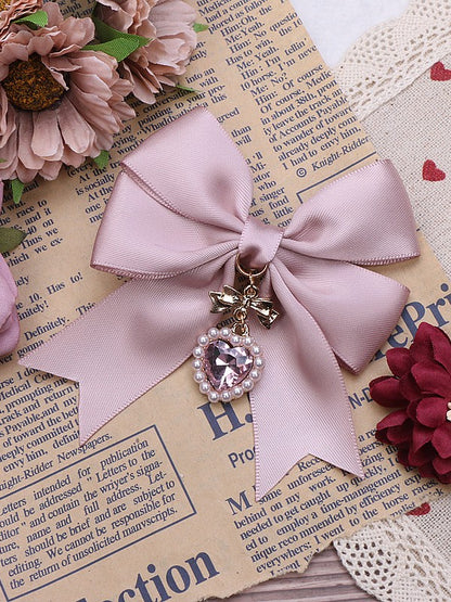 Kei 5 Large Charm Hairclip Bowknot Options Heart Jirai Color