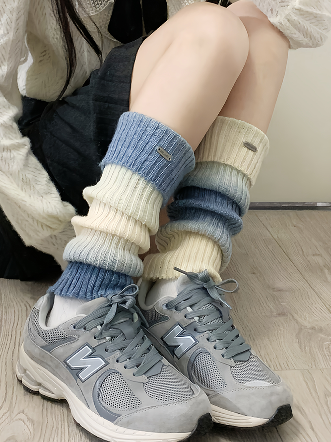 コーヒーY2Kニットレッグウォーマー