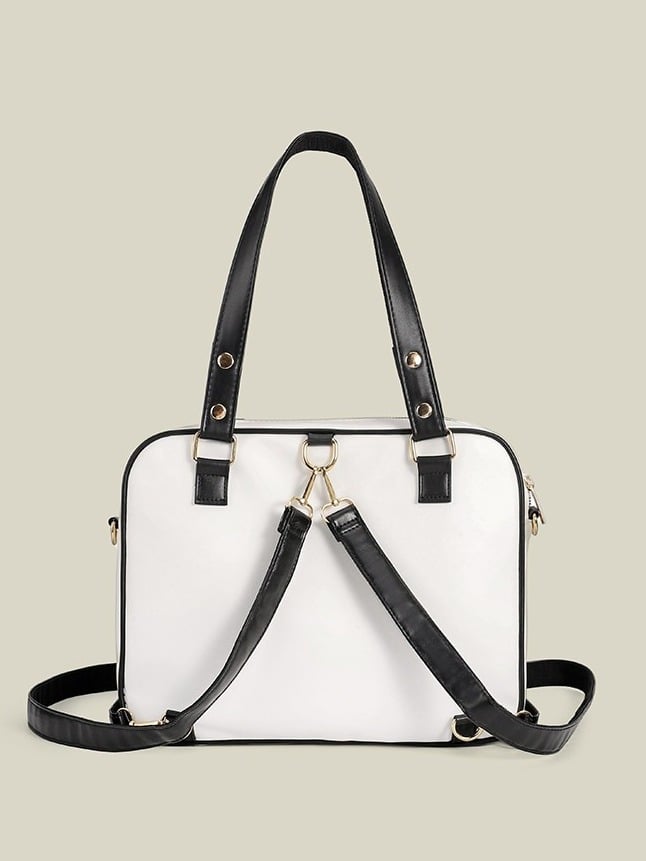 Kawaii Transparent Pocket Double Shoulder Bag in 4 Colors - CMERSIKENG