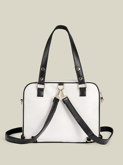 Kawaii Transparent Pocket Double Shoulder Bag in 4 Colors - CMERSIKENG