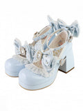 Verziert und blau Perlen poliert Bowknot Strass abnehmbar