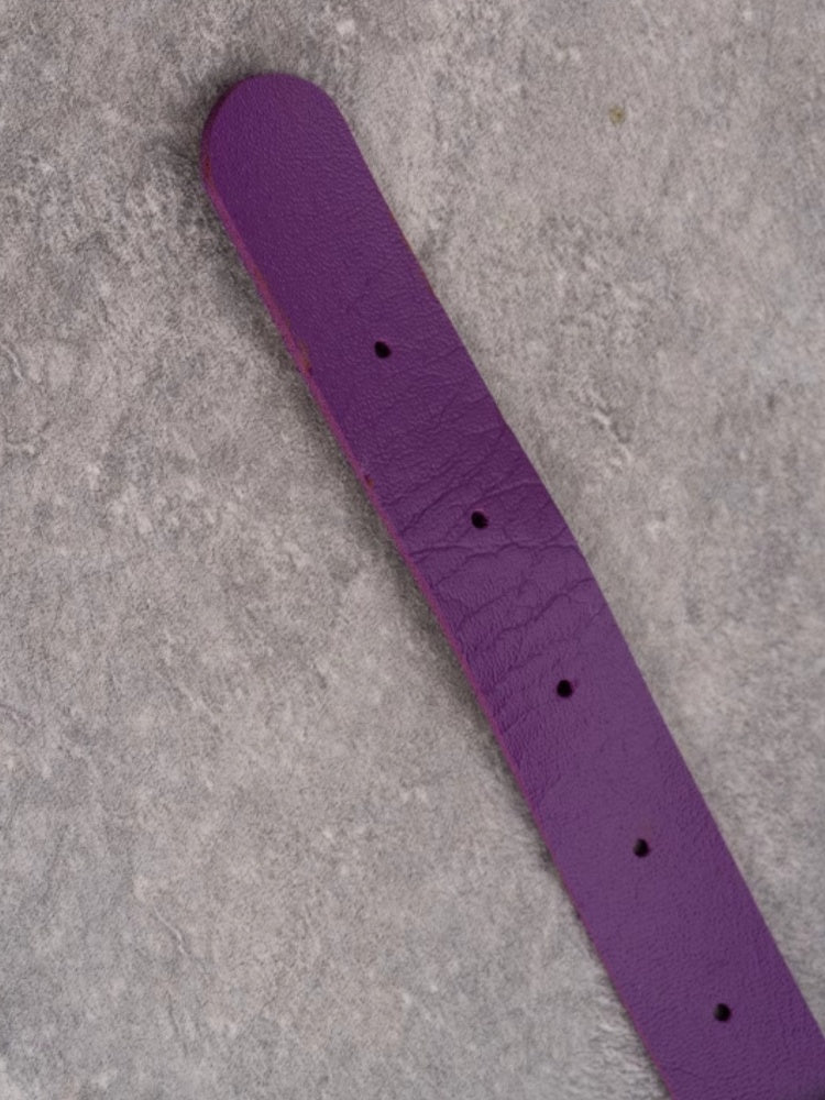 Studs Pendant Purple Heart Choker Gothic Decorated Rhinestone Details