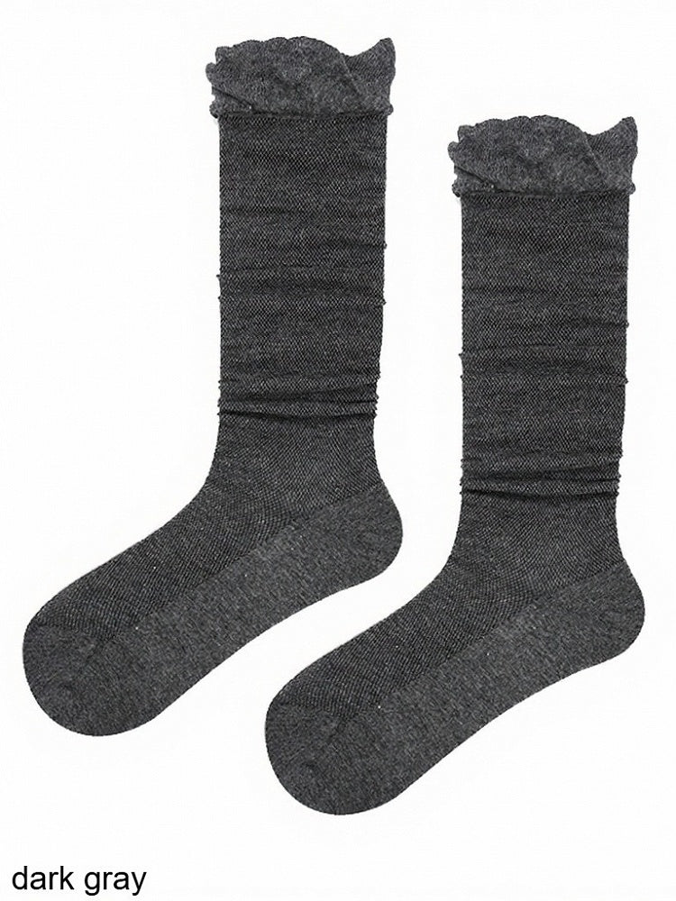 Minimalist Ruffled Calf Socks - ModaSwings