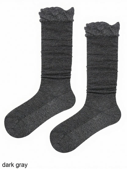 Minimalist Ruffled Calf Socks - ModaSwings