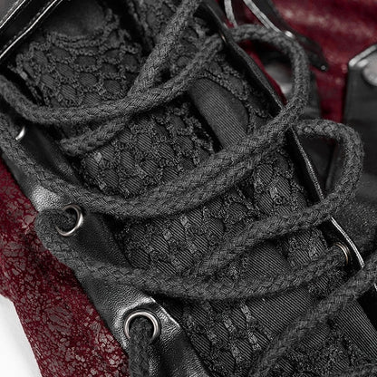 Leather Faux Rubberized Red Punk Windbreaker