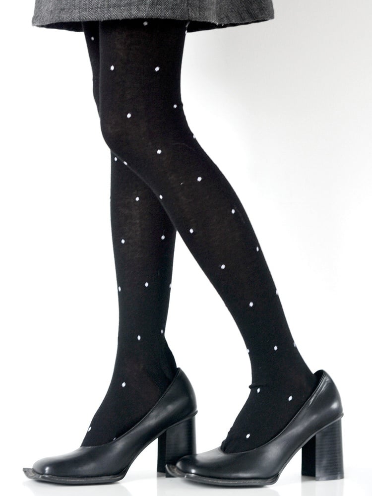 Regular Retro / Pattern Version Colors Polka-dot 5 Tights Thicken