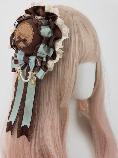 Green Lace Mini Mint With Options 4 Chocolate Clips Sweet Dessert Lolita Hat