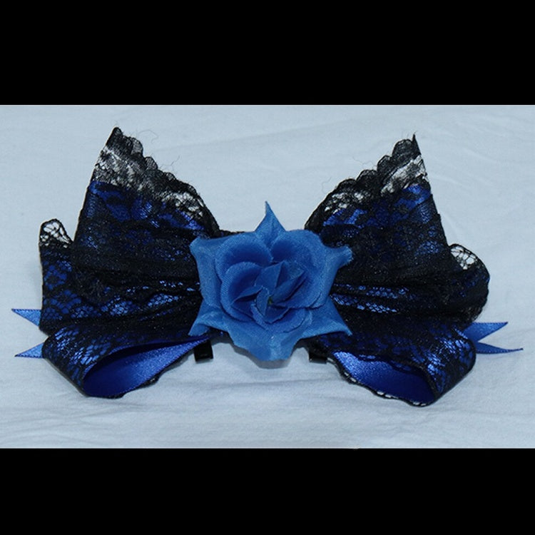 Schleife Blumen 4 Design Farboptionen Haarspange Besatz Spitze