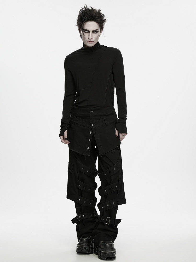 Ruins Walker Tactical Black Men's Pants - Punk Rave