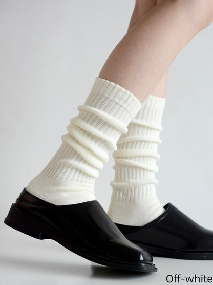 Colors Color Socks Calf Minimalist Solid 6 Loose