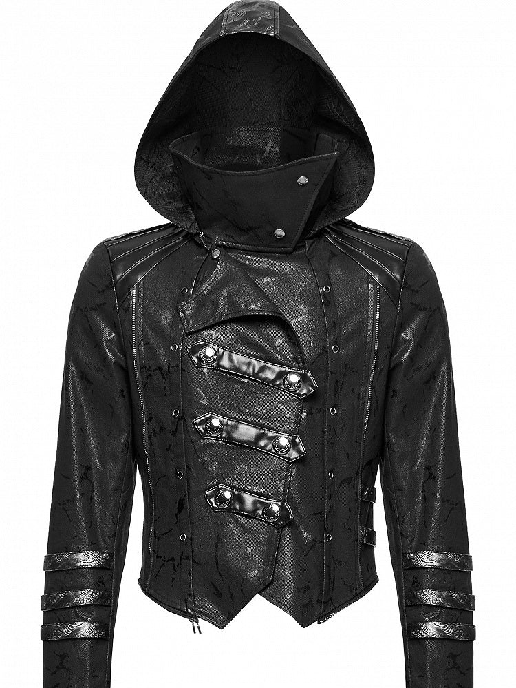 Black Long Wild Reaper Coat Men's