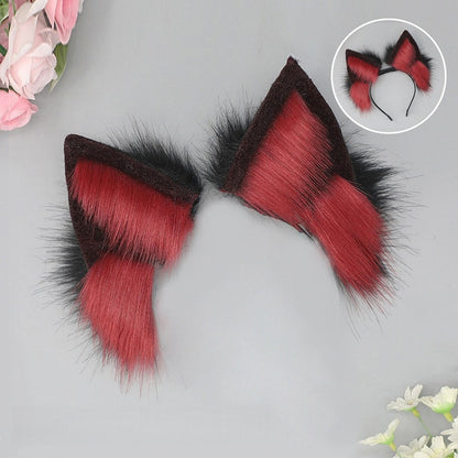 Colors Waggling 4 Covers Wolf Ear Faux Fur