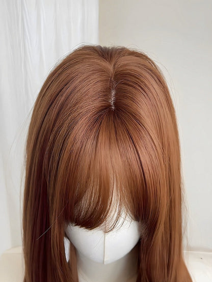 2-Color 65cm Straight Bangs Wig - Meow Island Wig