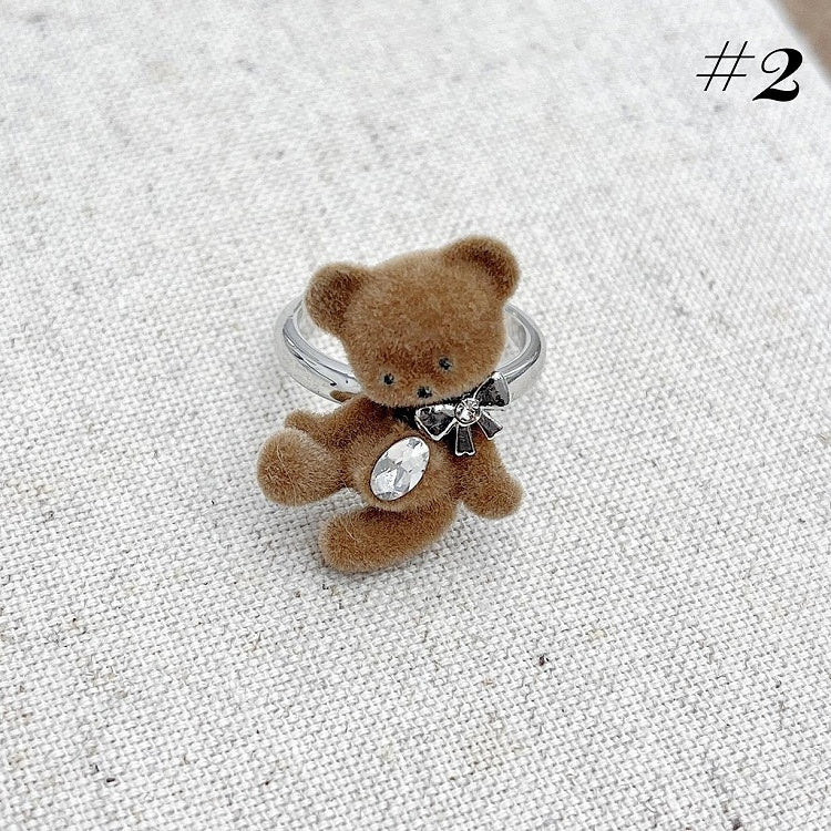 ライトコーヒーテディネックレス/リング