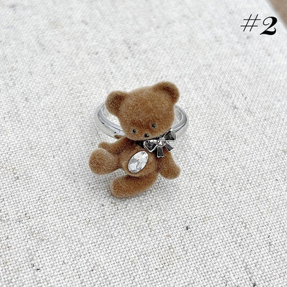 ライトコーヒーテディネックレス/リング