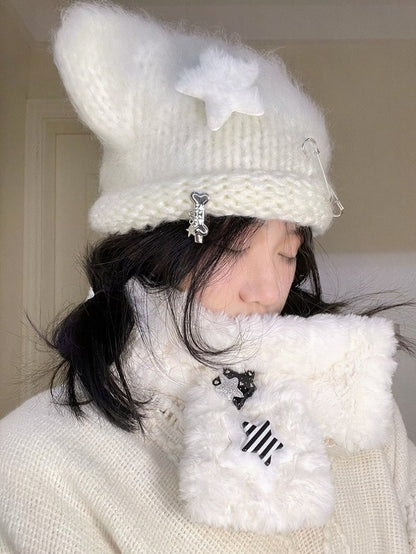 Bone Hairclip with Paw Print in Two Colors - IVONA boutique