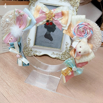 4 Bären süße Optionen Ohren Details Bowknot Lolita KC