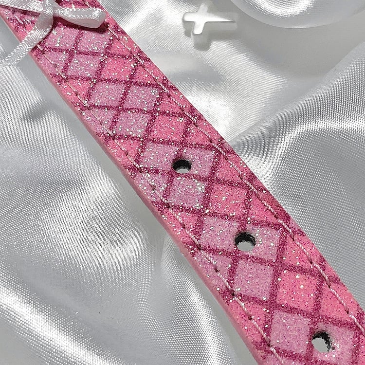 Rosa/Blau Yami Kawaii Bowknot Herz Kreuz Flügel Halsband