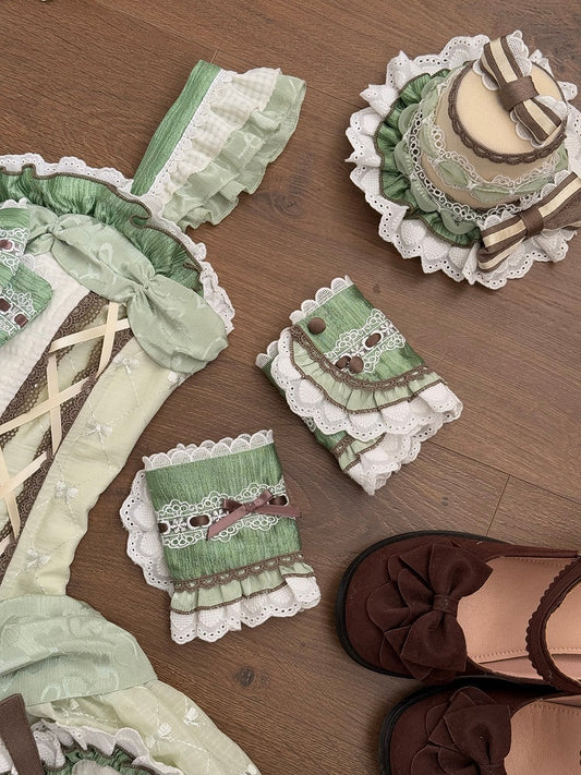 Grüne Handgelenksmanschetten