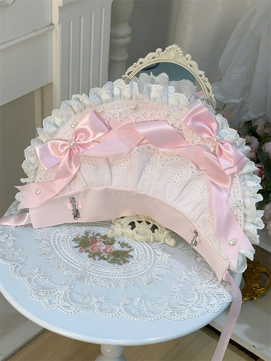 オールドスクール ブラック / ピンク ロリータ ボンネット グリーン