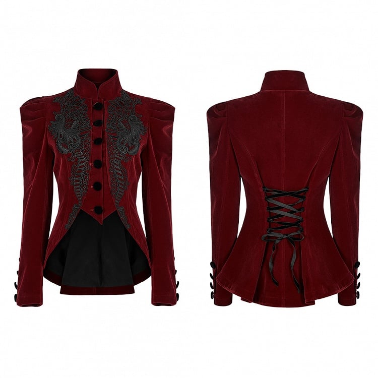 Jacket Goth Red