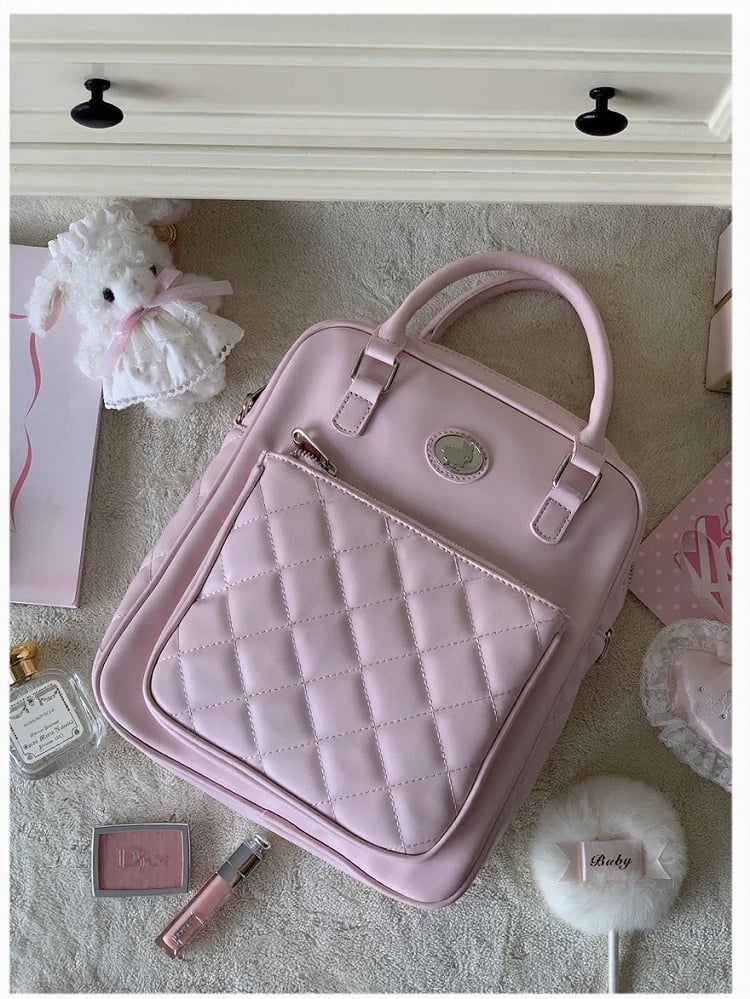 Lovely Pink Diamond Shoulder Bag - Lalacita