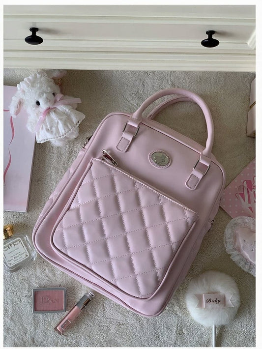 Magnifique sac à bandoulière Lalacita en diamant rose
