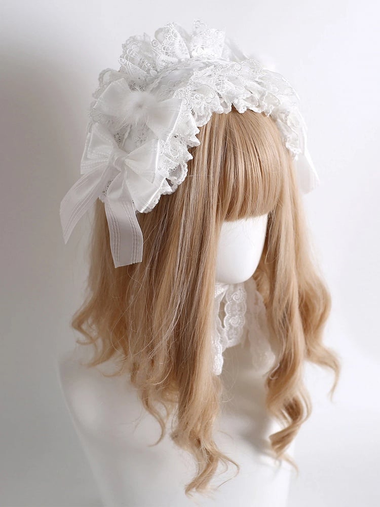 Bow Lace Shiro Style) (Elegant Hairband Sweet