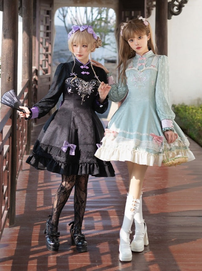 Mädchenkleid Schleife Chinesisch Süß