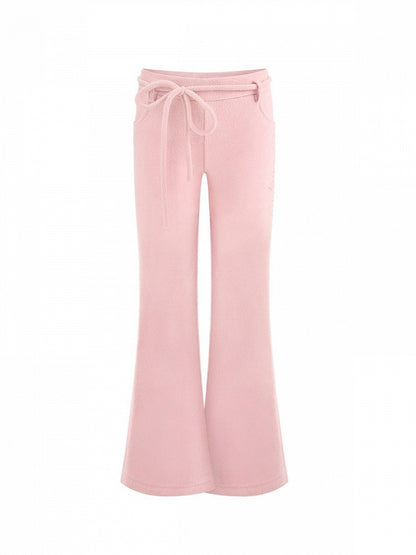 Flared Pants Pink Kawaii Autumn Daily - serendipity