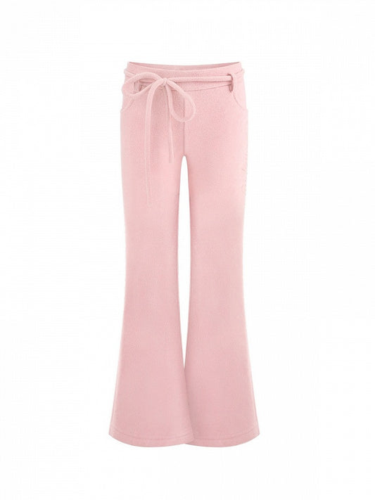 Flared Pants Pink Kawaii Autumn Daily - serendipity
