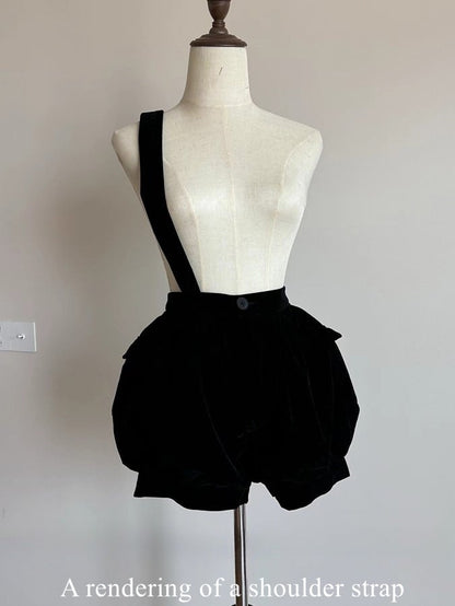 Velvet Bloomers Black