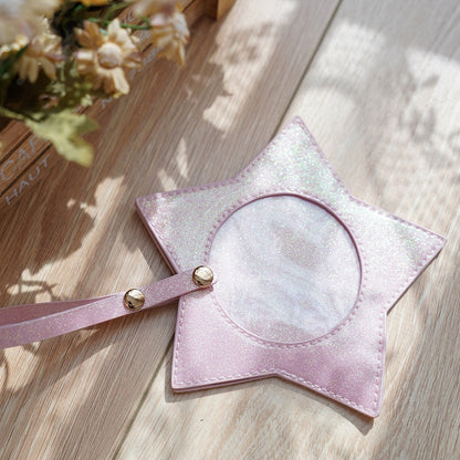 PUブルーバッジ 星型シャイニングホルダー ホワイト/ピンク/グリーン/ライト