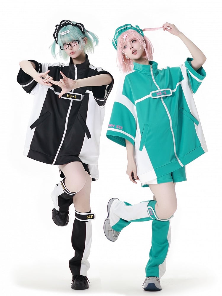 Jirai Kei Ruffled KC Black White