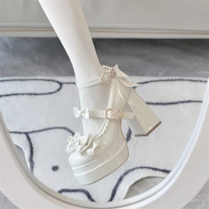 Lolita Round-Toe Heels – Sweet Elegant Cosplay Pumps