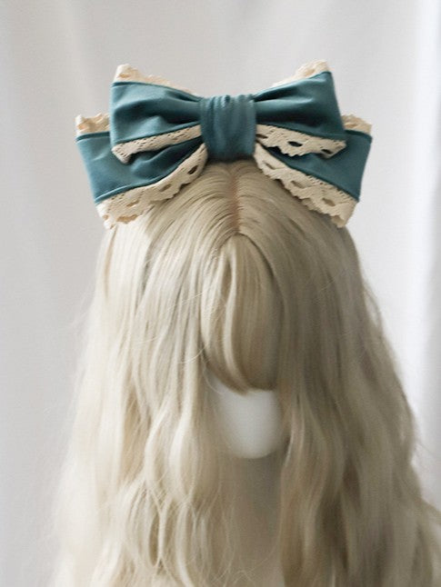 Lace Velvet Color Bow 4 Sweet Lolita Options KC Trim