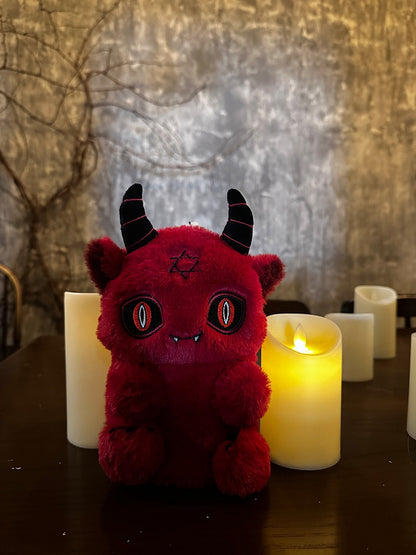 Y2Kぬいぐるみバッグ レッドデビルゴシック