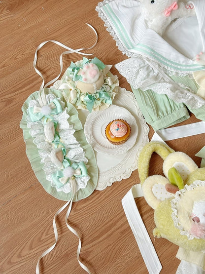 Sweet Kitty Ears Plush Hairband Bowknot