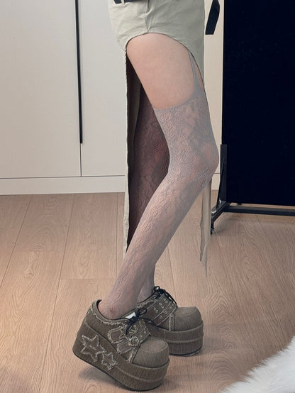 Optionen 7 Straps-Farbstrümpfe Hohl-out