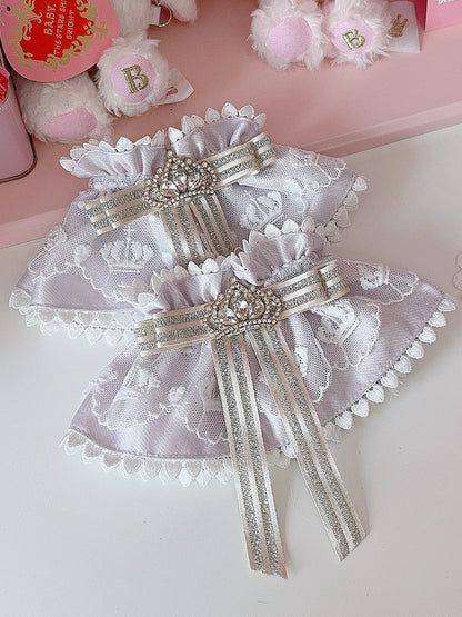 Options Decorated Rhinestone Bowknot Cuffs Crown Wrist Color 4