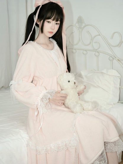 Fleece Dress Cozy Dream Purple/Pink Coral