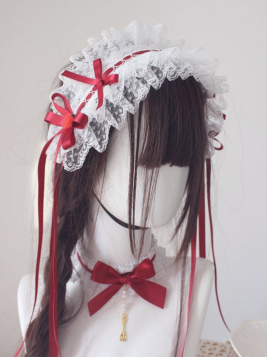 Lace Style Strawberry Hairband Cake