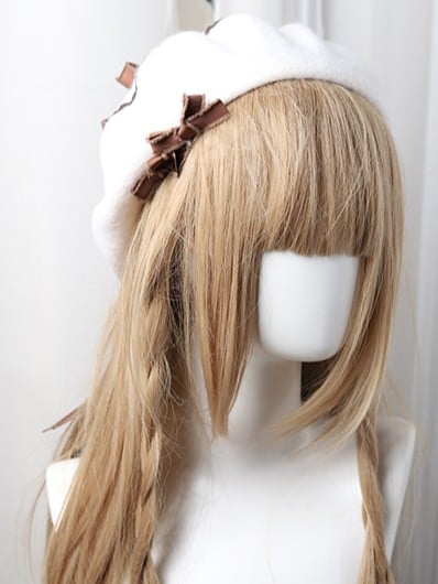 10 Lolita Bowknot Sweet Color Options Beret